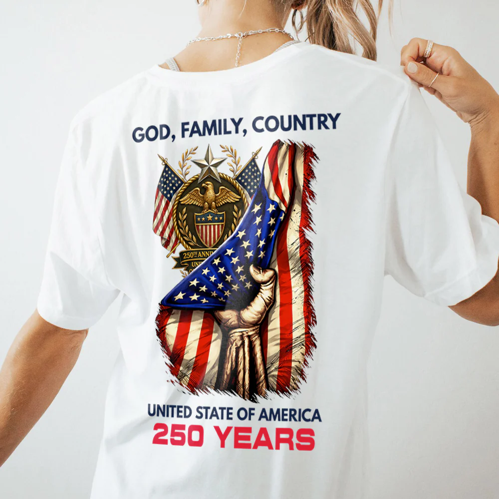 United State Of America Back White Shirt TH10 898675 - Image 5