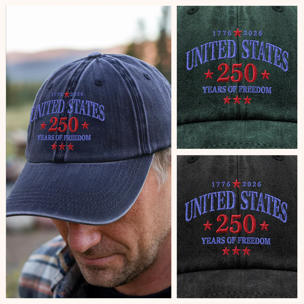 United States 250 Years of Freedom 1776–2026 Embroidered Baseball Cap TH10 170259 - Image 3