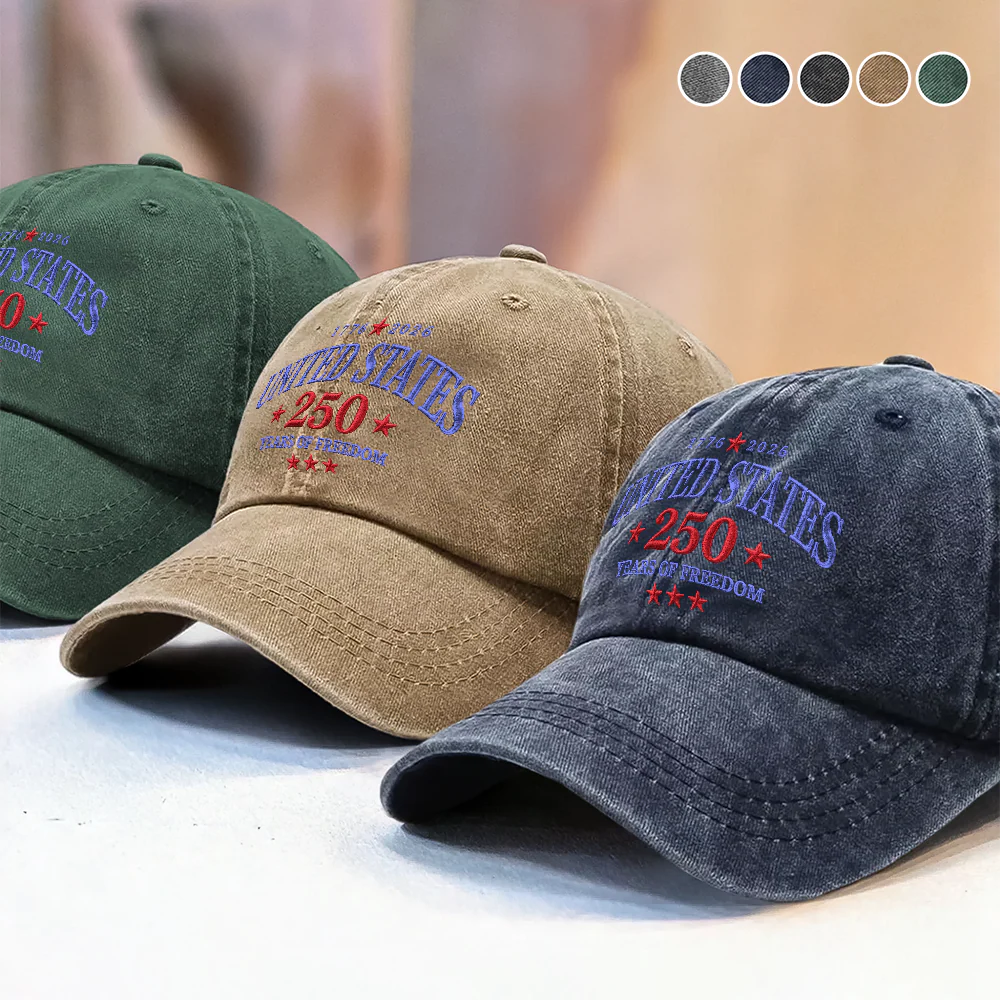 United States 250 Years of Freedom 1776–2026 Embroidered Baseball Cap TH10 170259 - Image 4