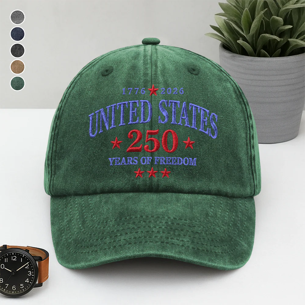 United States 250 Years of Freedom 1776–2026 Embroidered Baseball Cap TH10 170259 - Image 5