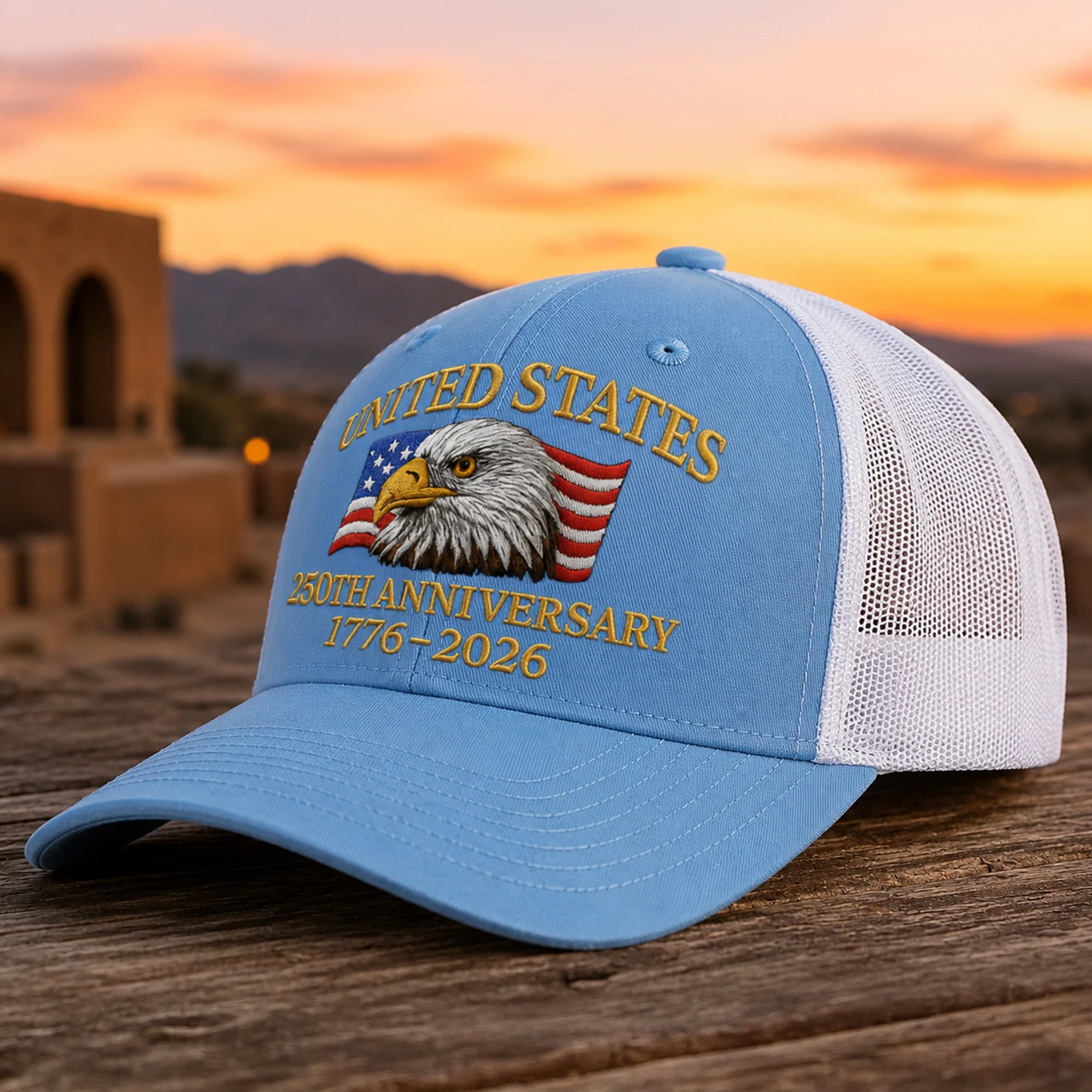 United States 250th Anniversary 1776–2026 Eagle Embroidered Trucker Hat HO82 902872 - Image 5