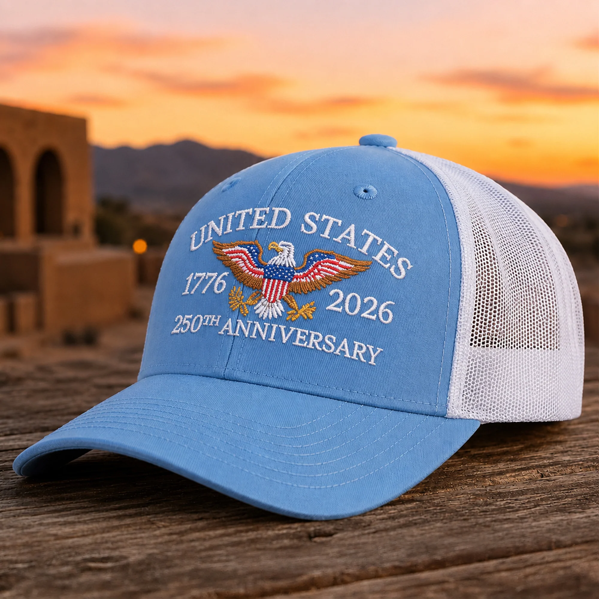 United States 250th Anniversary 1776–2026 Eagle Embroidered Trucker Hat HO82 902882 - Image 5