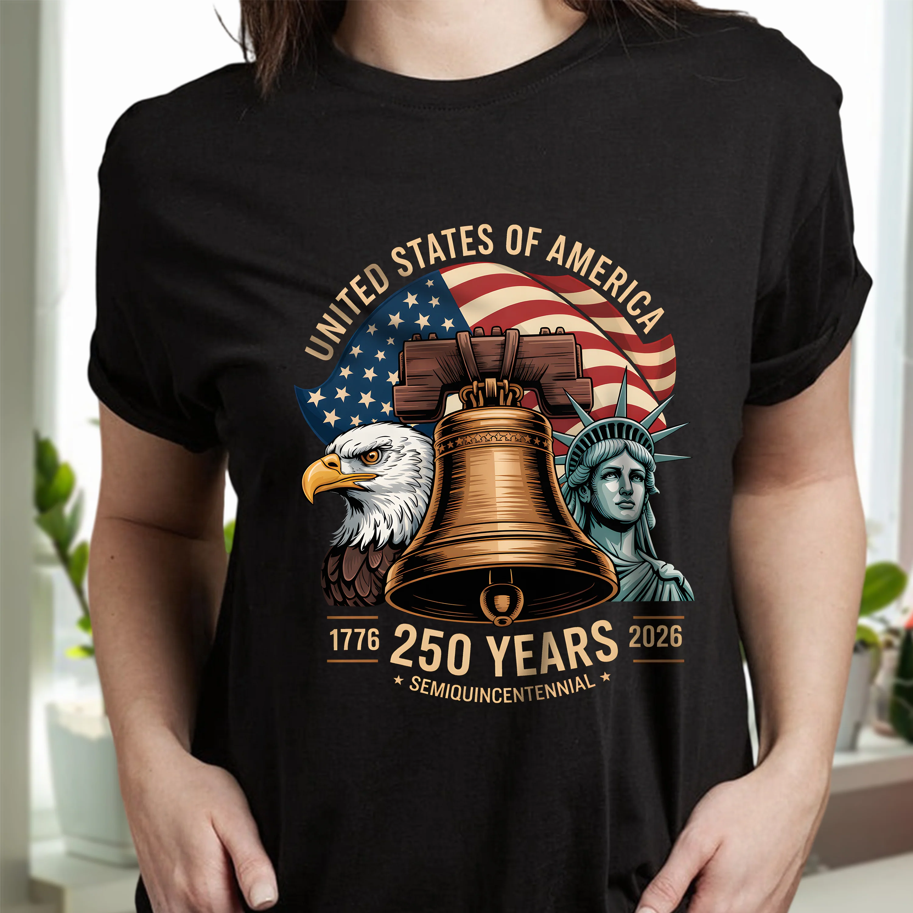 United States Of America 250th Anniversary 1776-2026 Semiquincentennial Dark Shirt LM32 899589 - Image 3
