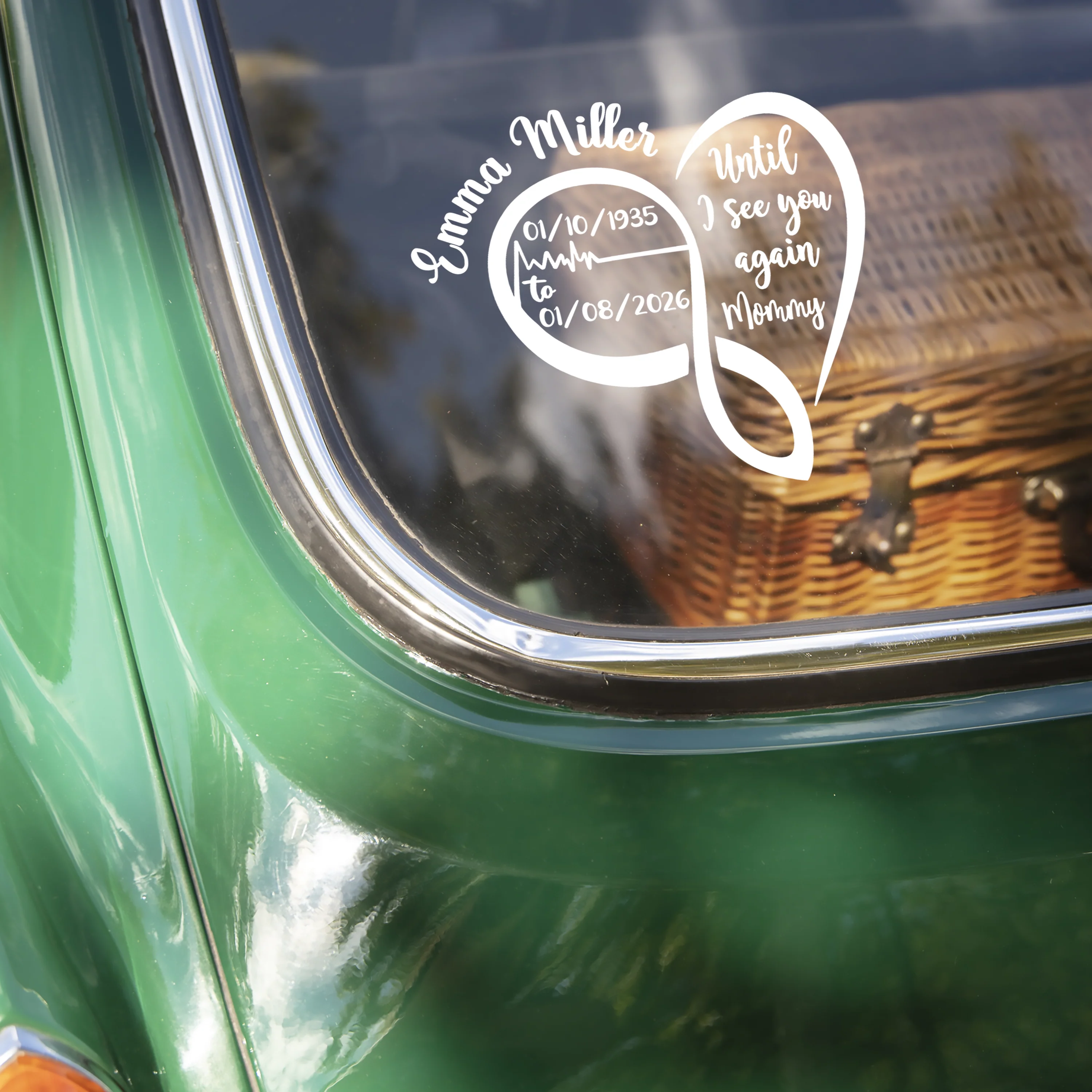 Until I See You Again Personalized Memorial Car Window Decal Sticker HA75 920004 - Image 2