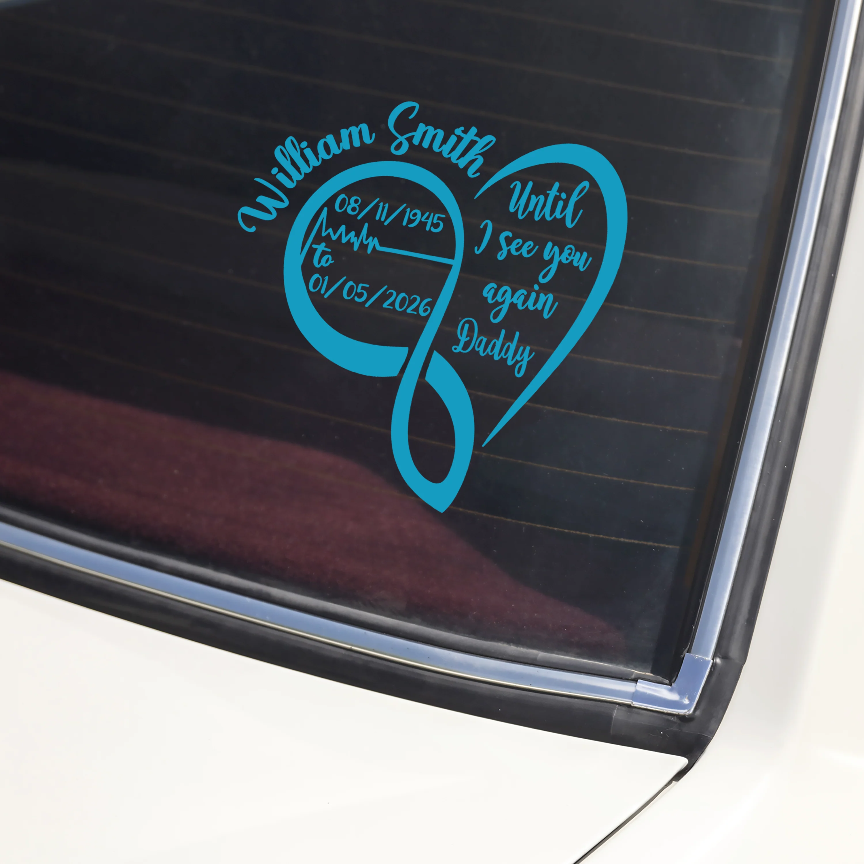 Until I See You Again Personalized Memorial Car Window Decal Sticker HA75 920004 - Image 3
