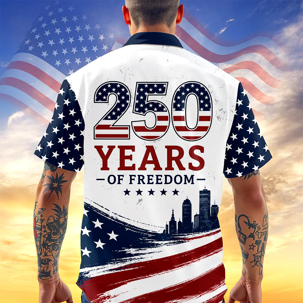 US 250 Years of Freedom 1776-2026 Statue of Liberty Flag Hawaii Shirt CH07 911844 - Image 5
