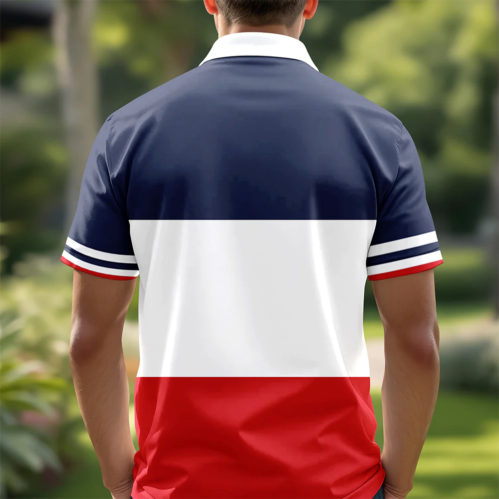 USA Flag 250th Anniversary 1776–2026 Polo Shirt – Patriotic American Shirt for Men LM32 899605 - Image 5