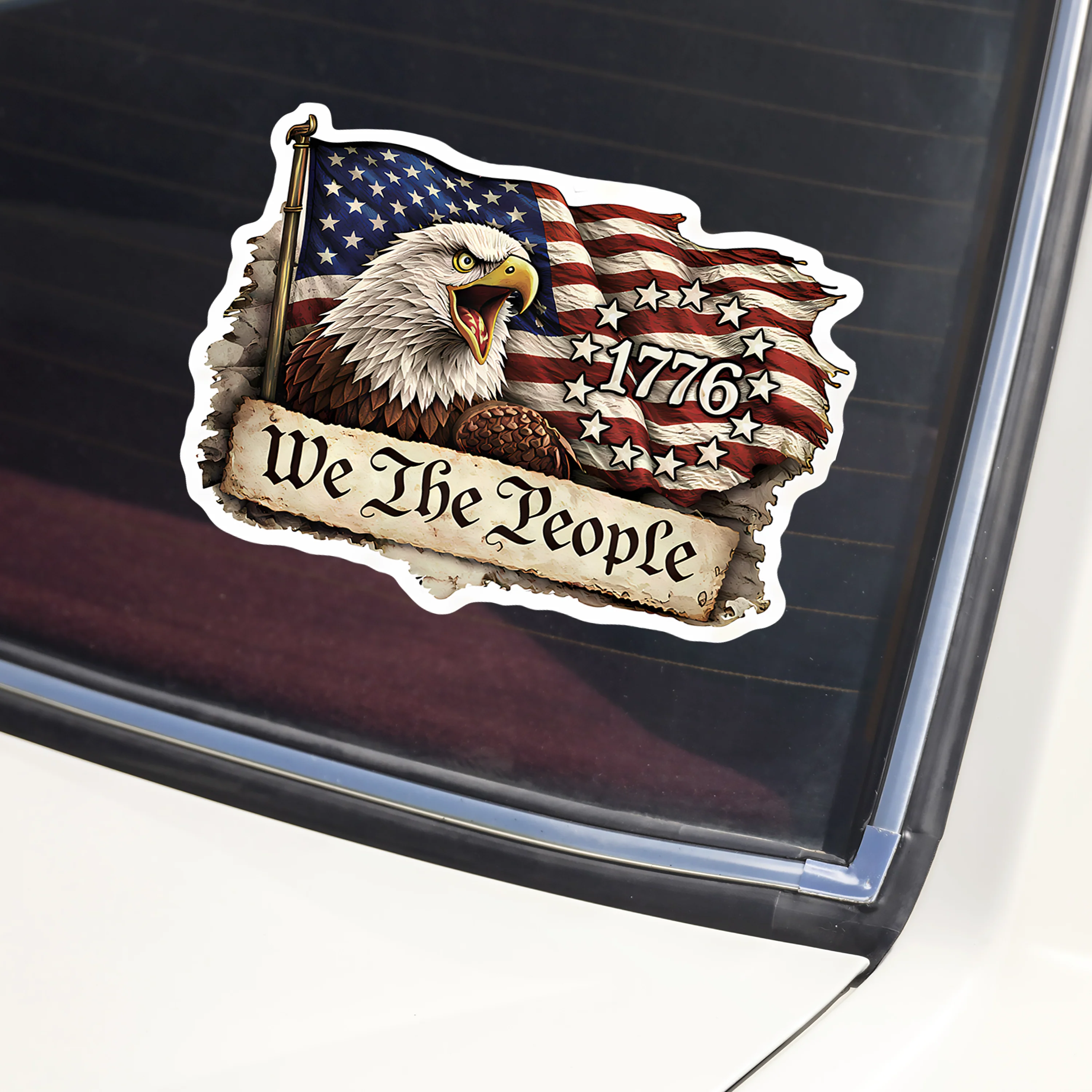 We The People 1776 America Car Window Decal Sticker TH10 898881 - Image 4