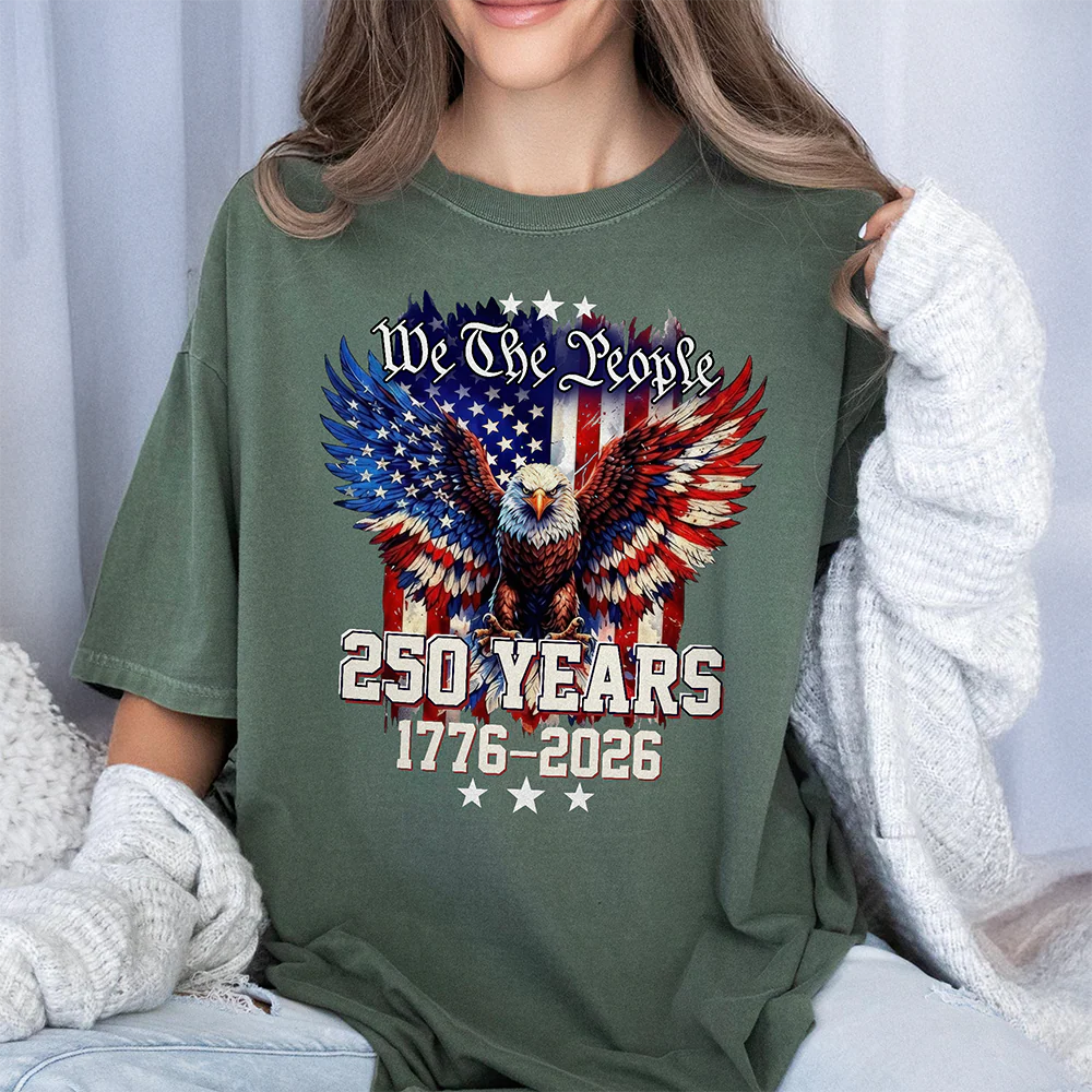 We The People 250 Years 1776-2026 American Flag Comfort Shirt TH10 170181 - Image 4