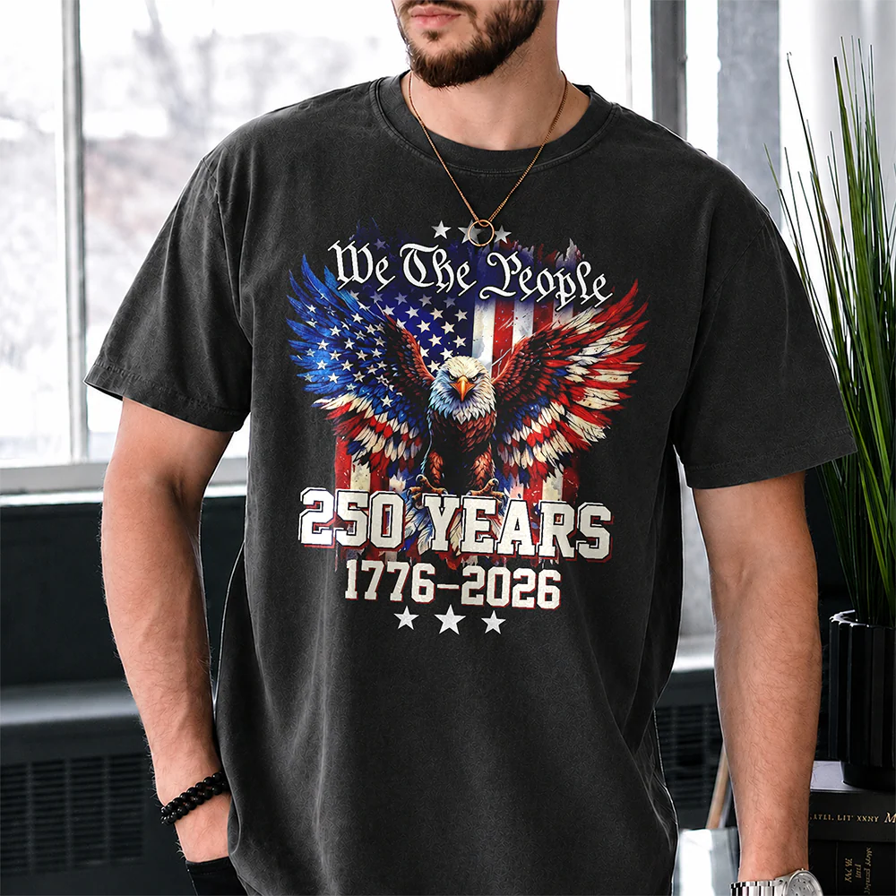 We The People 250 Years 1776-2026 American Flag Comfort Shirt TH10 170181 - Image 7