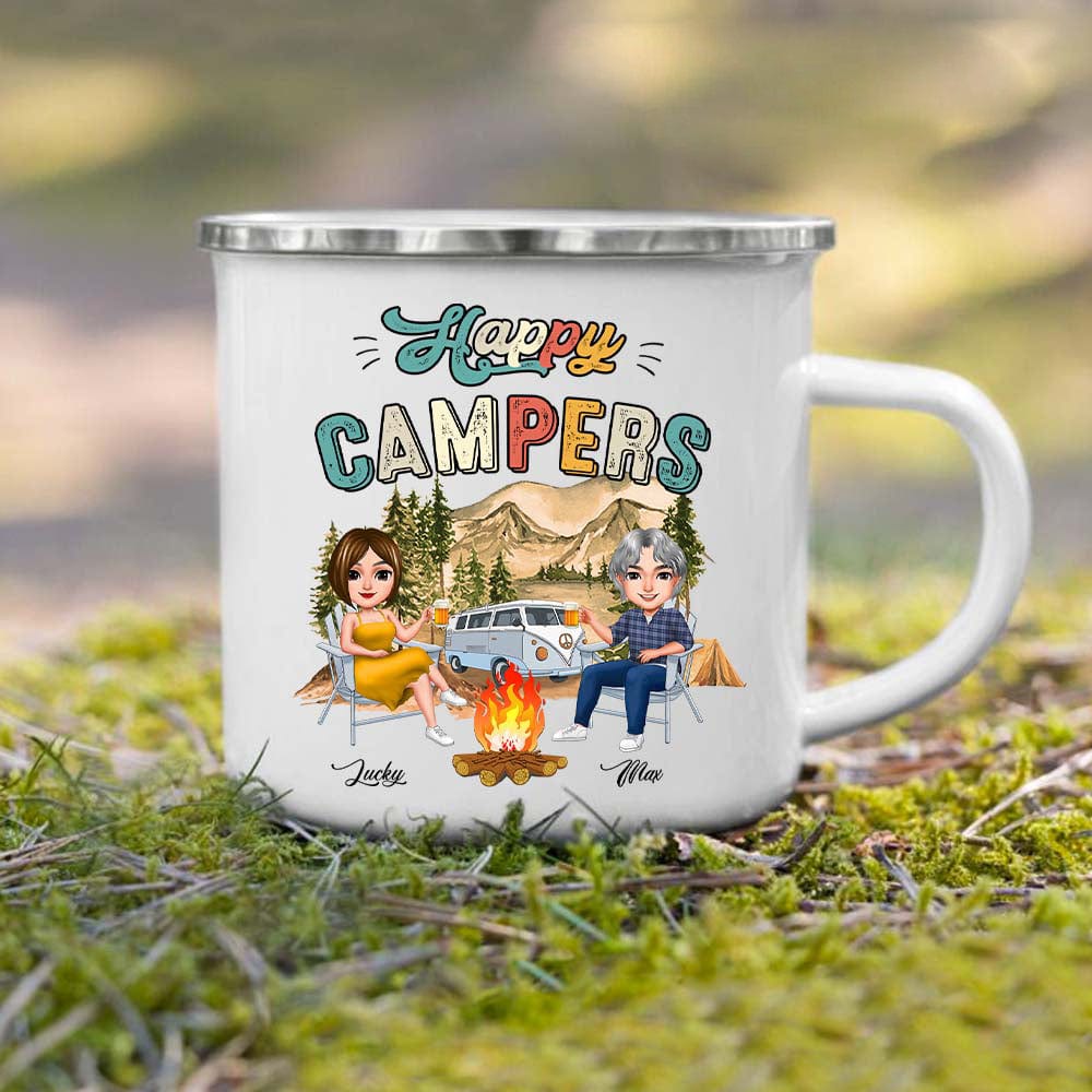 Always Take The Scenic Route Camping Mug, Campfire Mug N304 HN590 - Image 3