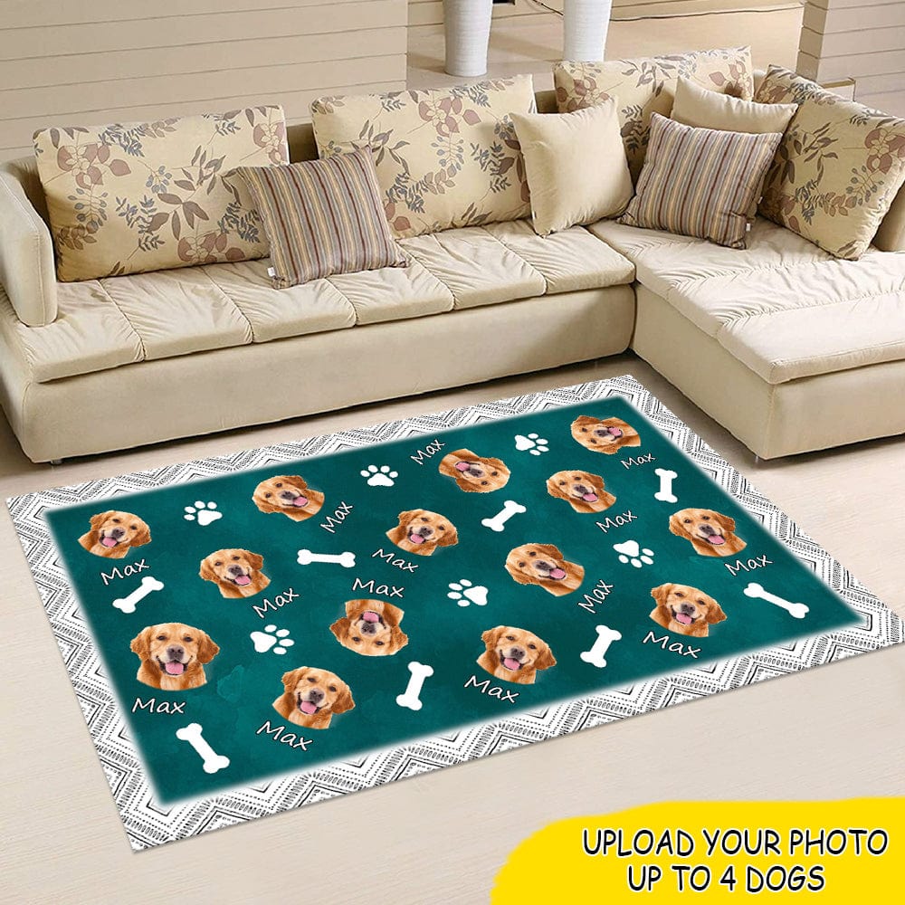 Custom Photo Dog Lover Gift Indoor Rug, HN590 - Image 3