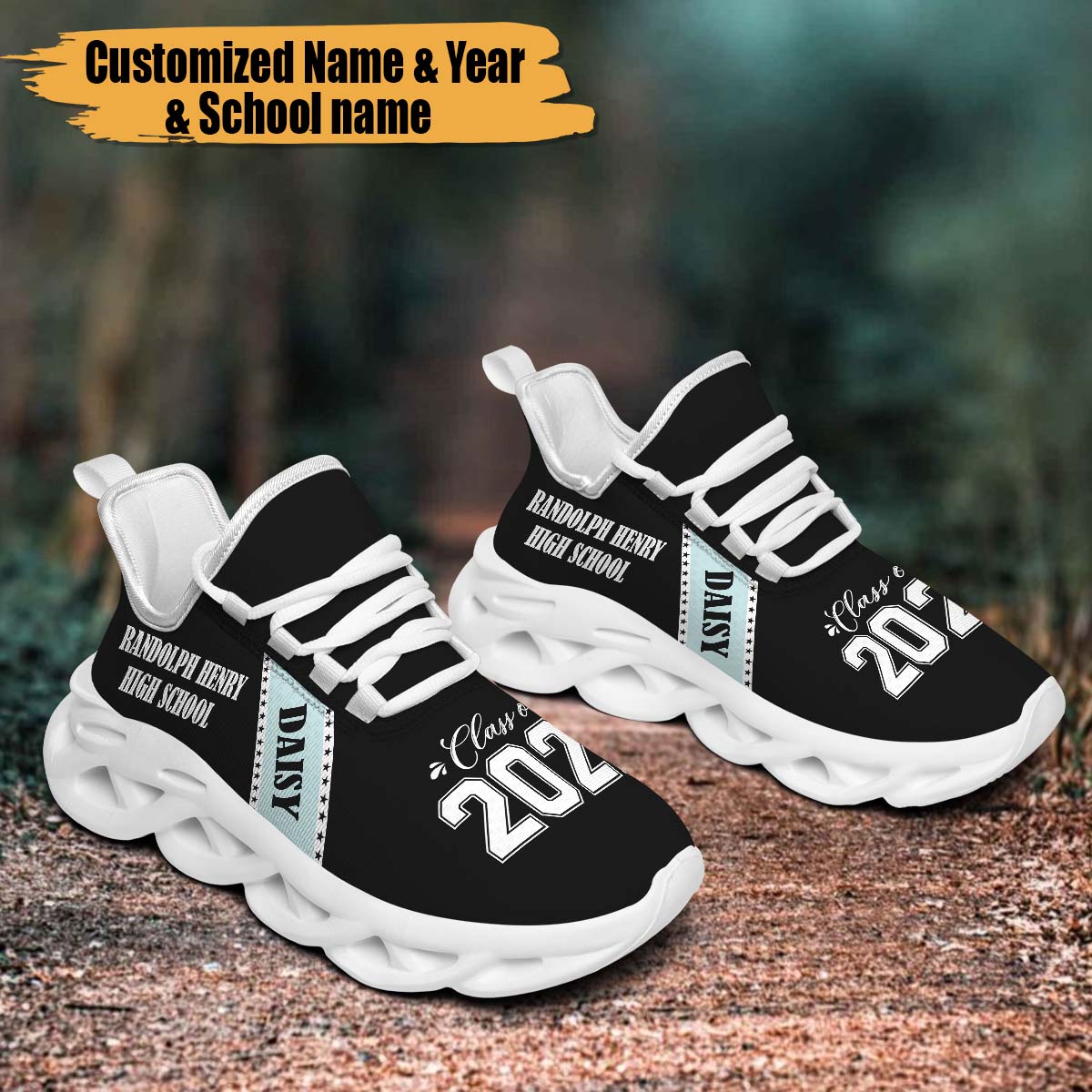 Custom Name & Year Graduation Gift Shoes, HN590 - Image 2