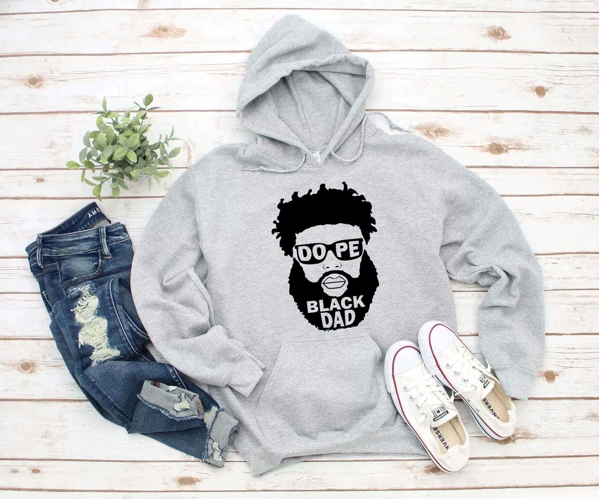 Dope Black Dad Family Shirt, HN590 - Image 3