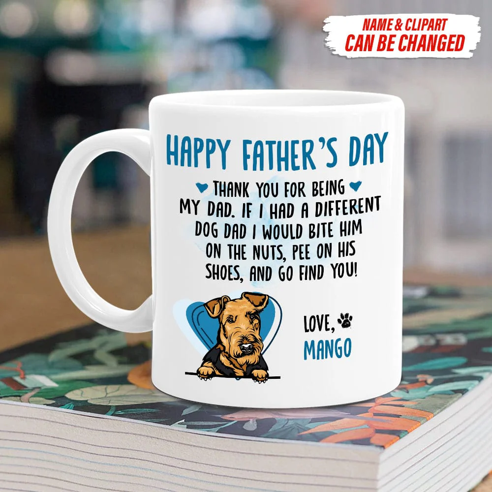 Happy Father's Day Thank You For Being My Dad Dog Coffee Mug TA29 888248 - Image 3