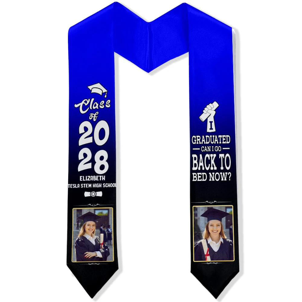 I Graduated Can I Go Back To Bed Now Graduation Gift Stoles 892291 CH07 - Image 33