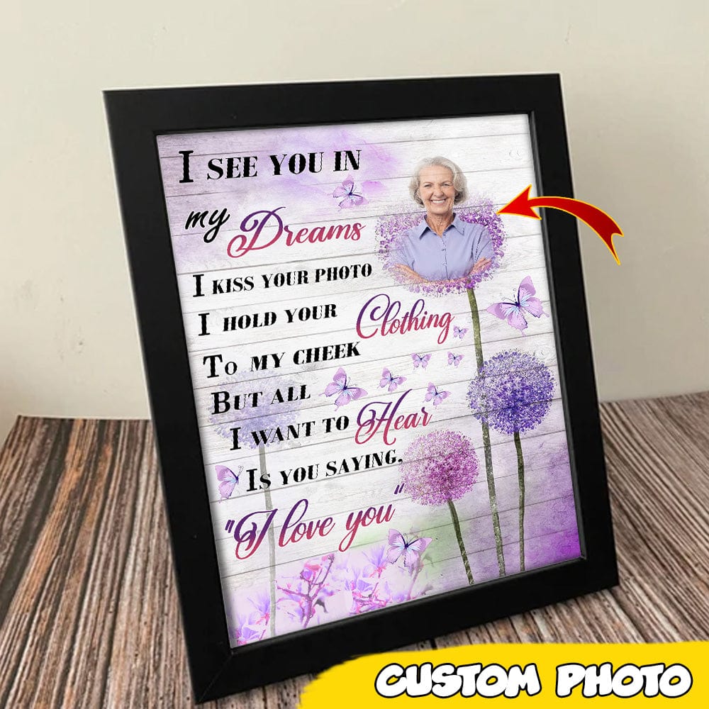 I See You In My Dreams, Mother Day Gift, Family Picture Frame, HN590 - Image 2