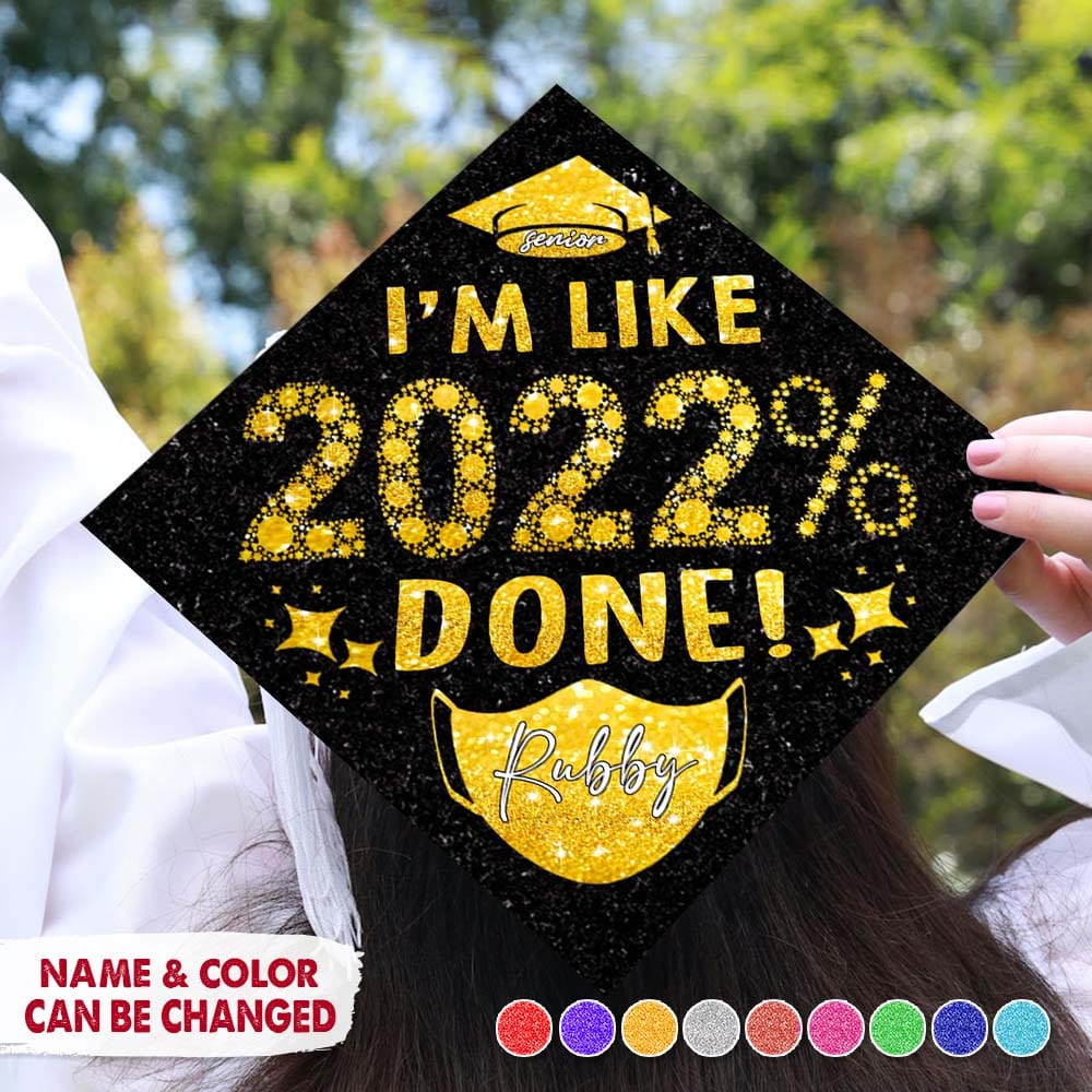 I'm Like 2022 Done Graduation Cap Topper, HN590 - Image 3