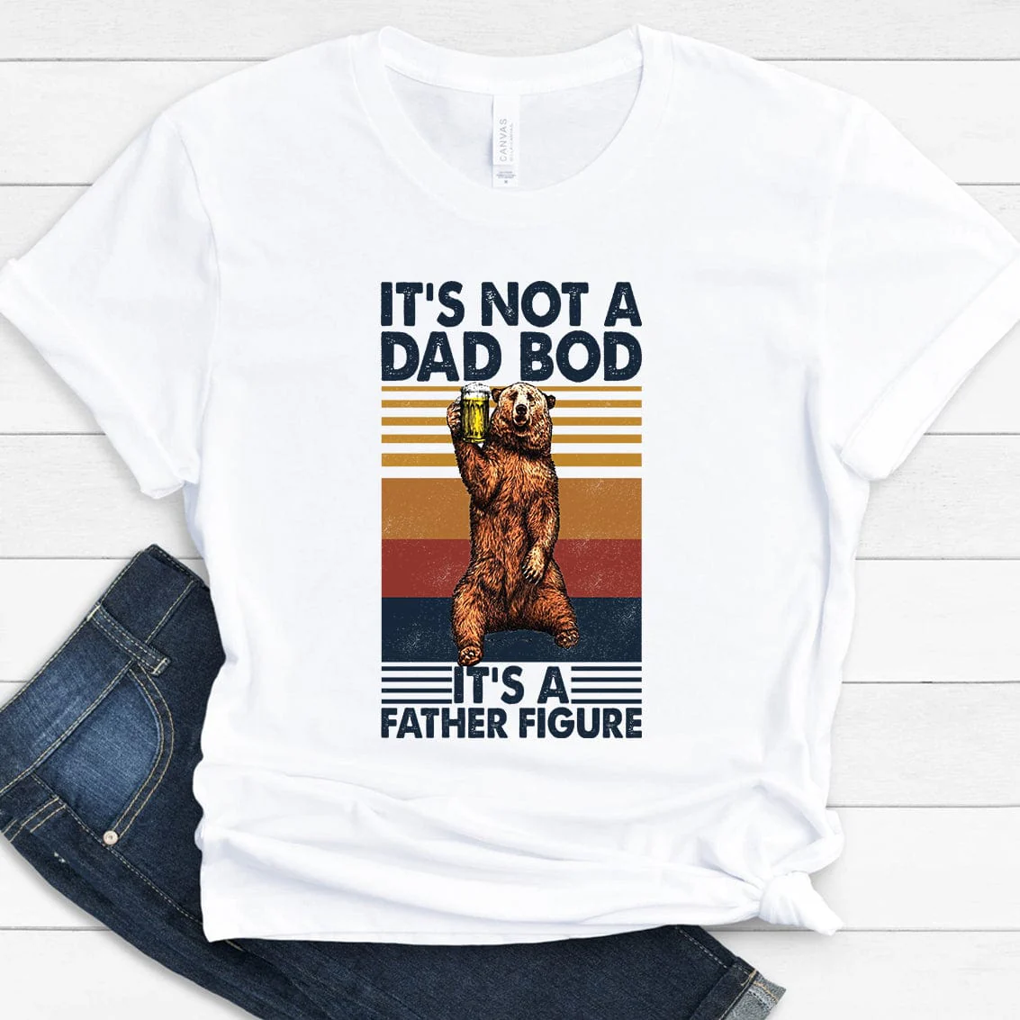 It's Not A Dad Bod It's A Father Figure Family Shirt, HN590 - Image 2