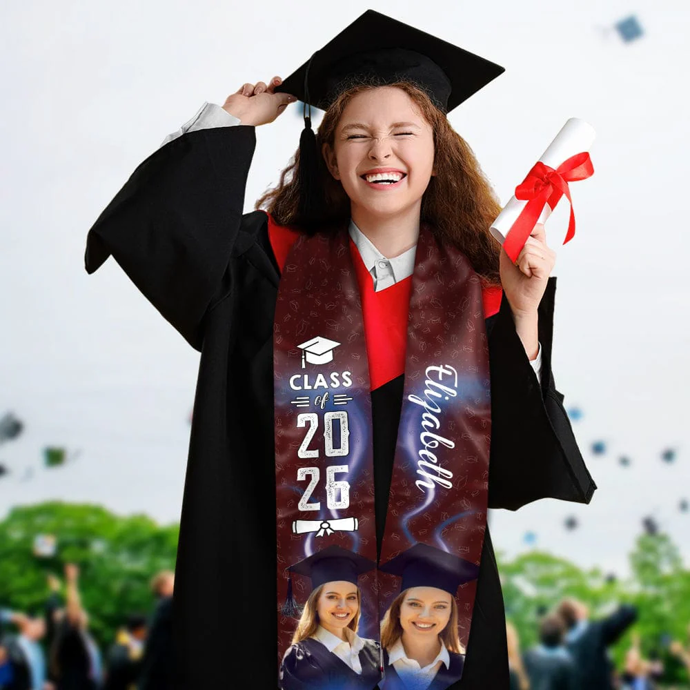 Upload Photo Graduation Gift Stoles N304 6799 895068 CH07 - Image 14