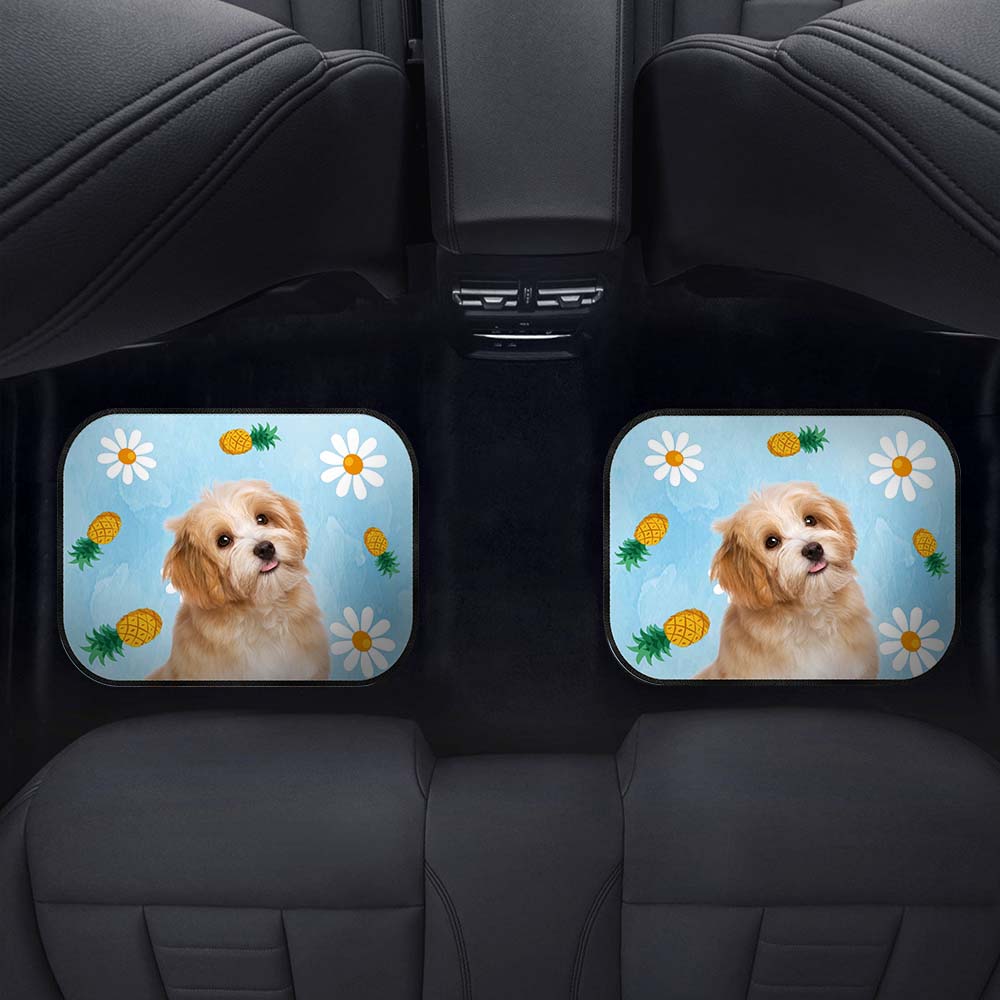 Upload Photo Personalized Gift For Dog Lover Car Mat, HN590 - Image 6