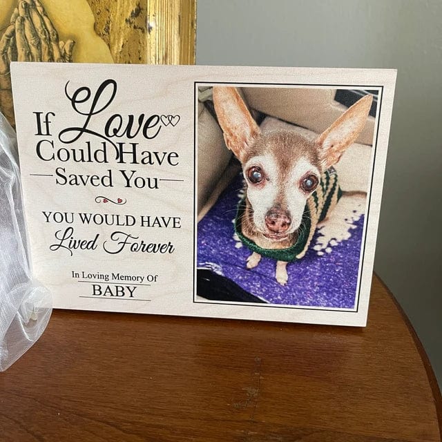 You Would Have Lived Forever Dog Memorial Gift Wooden Picture Upload Photo, HN590 - Image 3