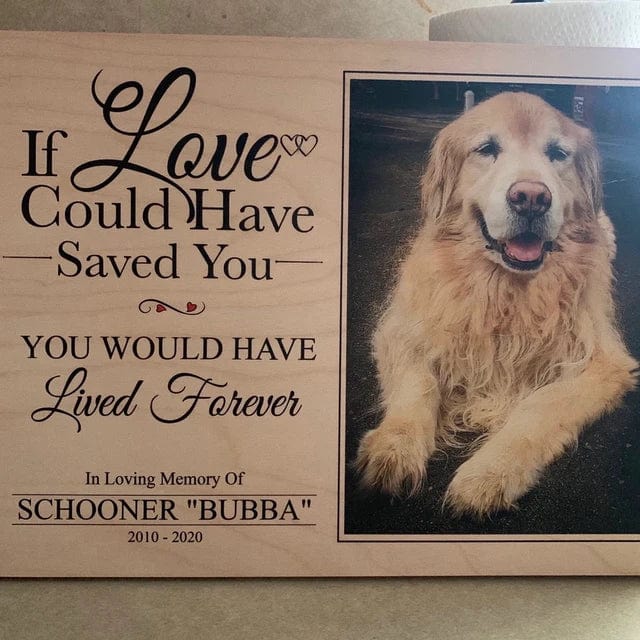 You Would Have Lived Forever Dog Memorial Gift Wooden Picture Upload Photo, HN590 - Image 4