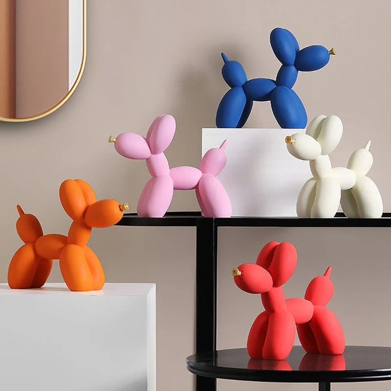 Nordic Balloon Dog Figurines for Interior Decoration