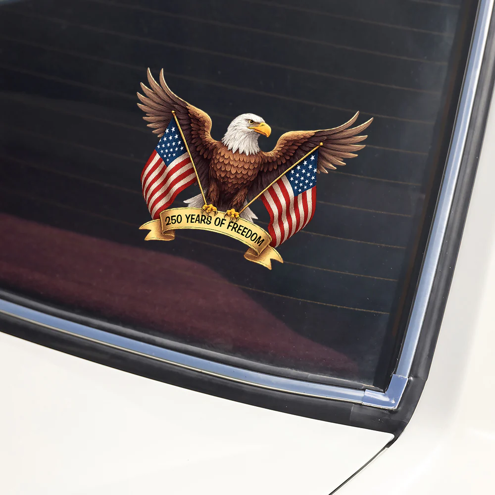 250 Anniversary 4th of July America Eagle 1776-2026 250 Years of Freedom Sticker HO82 900740 - Image 3