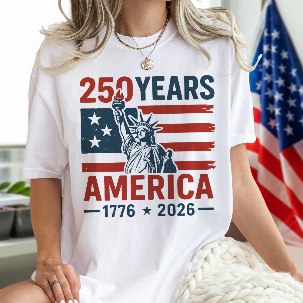 250 Years America 1776 - 2026 Bright Shirt HO82 894534 - Image 4