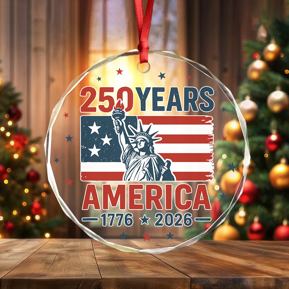 250 Years America 1776 - 2026 Glass Ornament HO82 894536 - Image 4