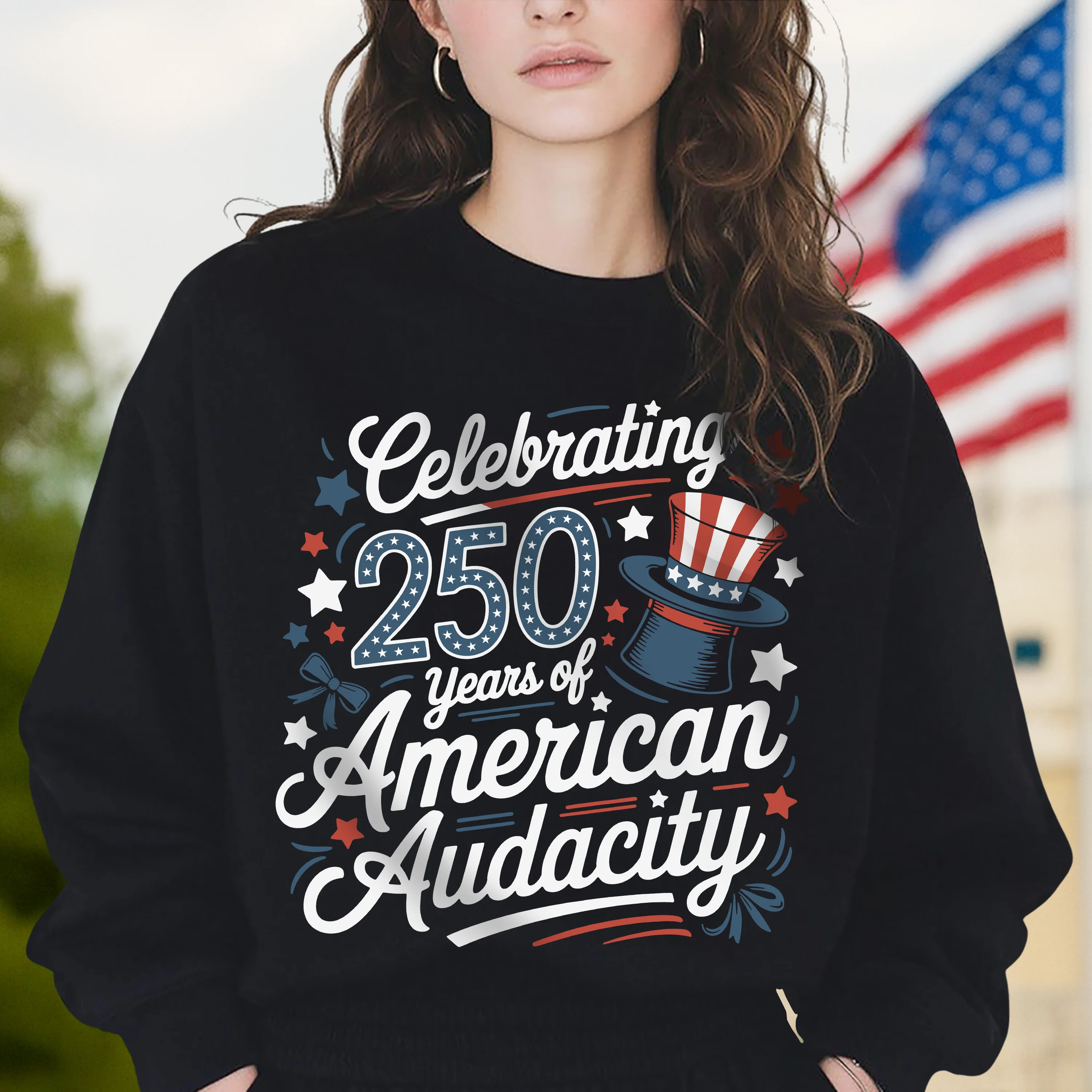 250 Years America 250th Anniversary USA 4th of July Dark Shirt HO82 894810 - Image 2