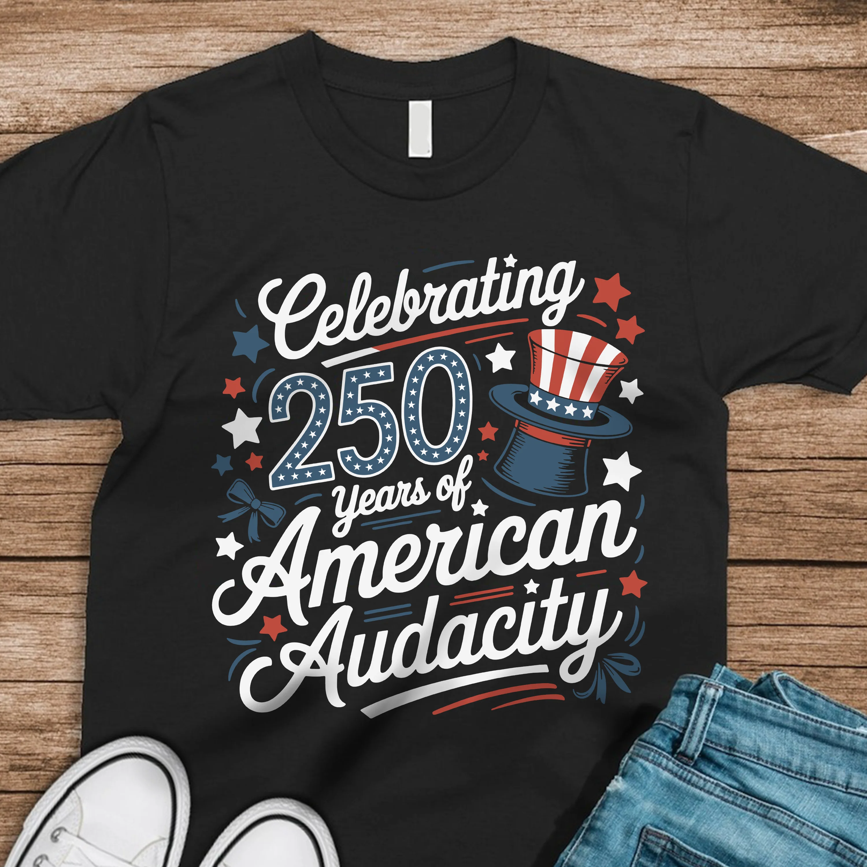 250 Years America 250th Anniversary USA 4th of July Dark Shirt HO82 894810 - Image 4