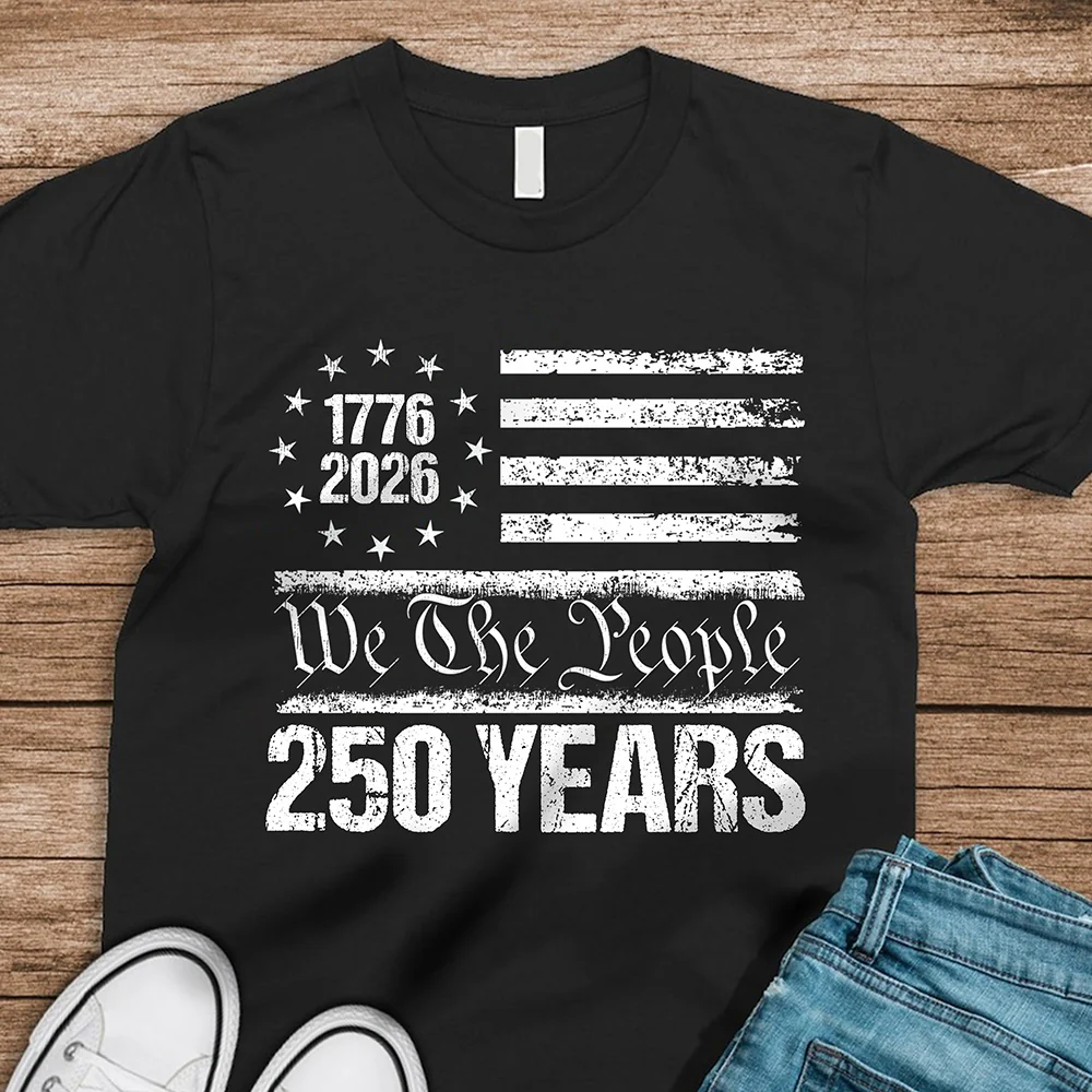 250 Years USA 250th Birthday 1776-2026 Eagle Flag Dark Shirt HO82 894566 - Image 5