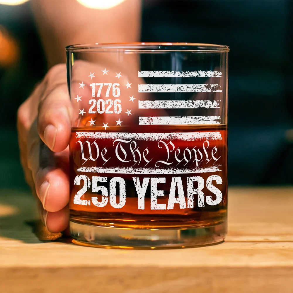 250 Years USA 250th Birthday 1776-2026 Eagle Flag Whiskey Glass HO82 894568 - Image 4