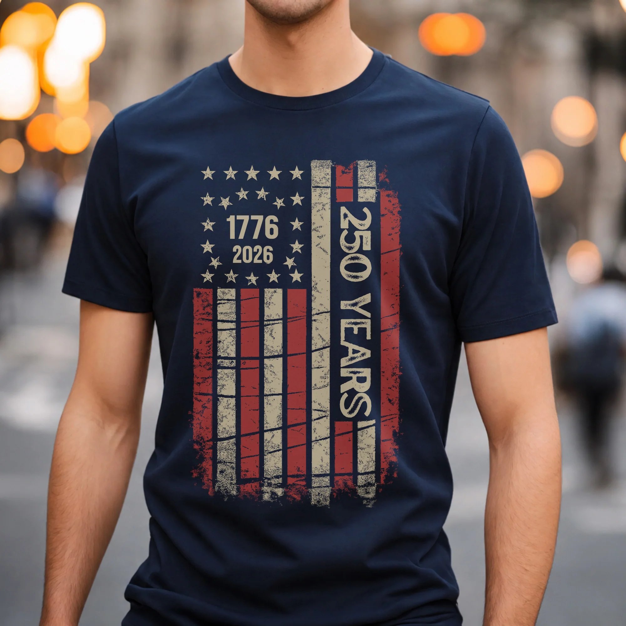 250th America Anniversary Vintage USA Flag Dark Shirt HO82 902754