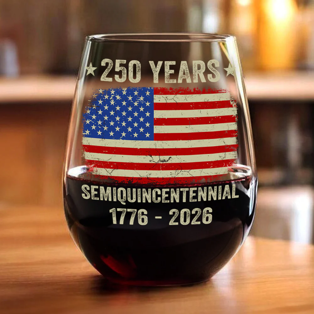 250th Anniversary United States Semiquincentennial Wine Glass HO82 894766 - Image 7