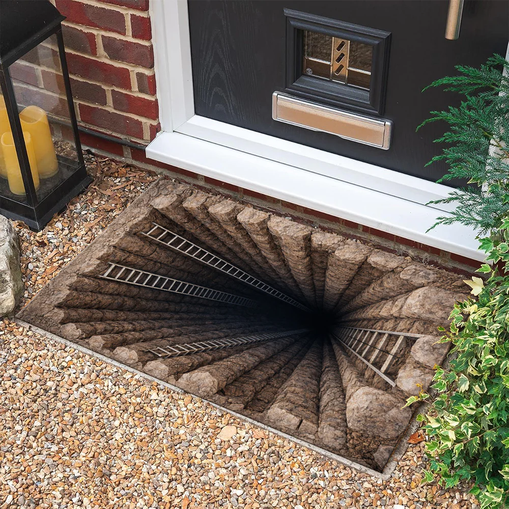 3D Vortex Illusion Doormat Personalized Gift Home, Outside Entry, Yard, Floor, Patio HO82 901132 - Image 6