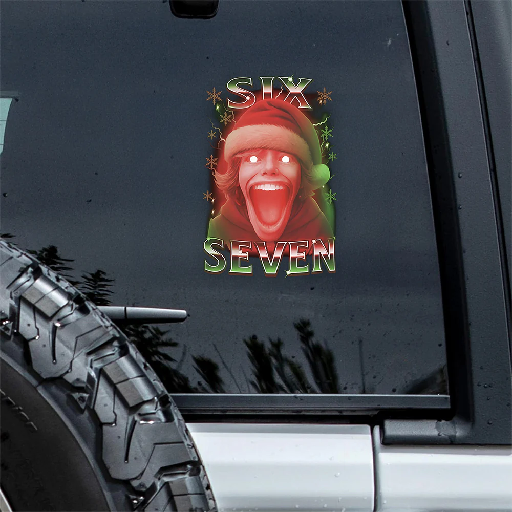 67 Six Seven Christmas Meme The Mason 67 Kid Gen Alpha Slang Decal Sticker HO82 900504