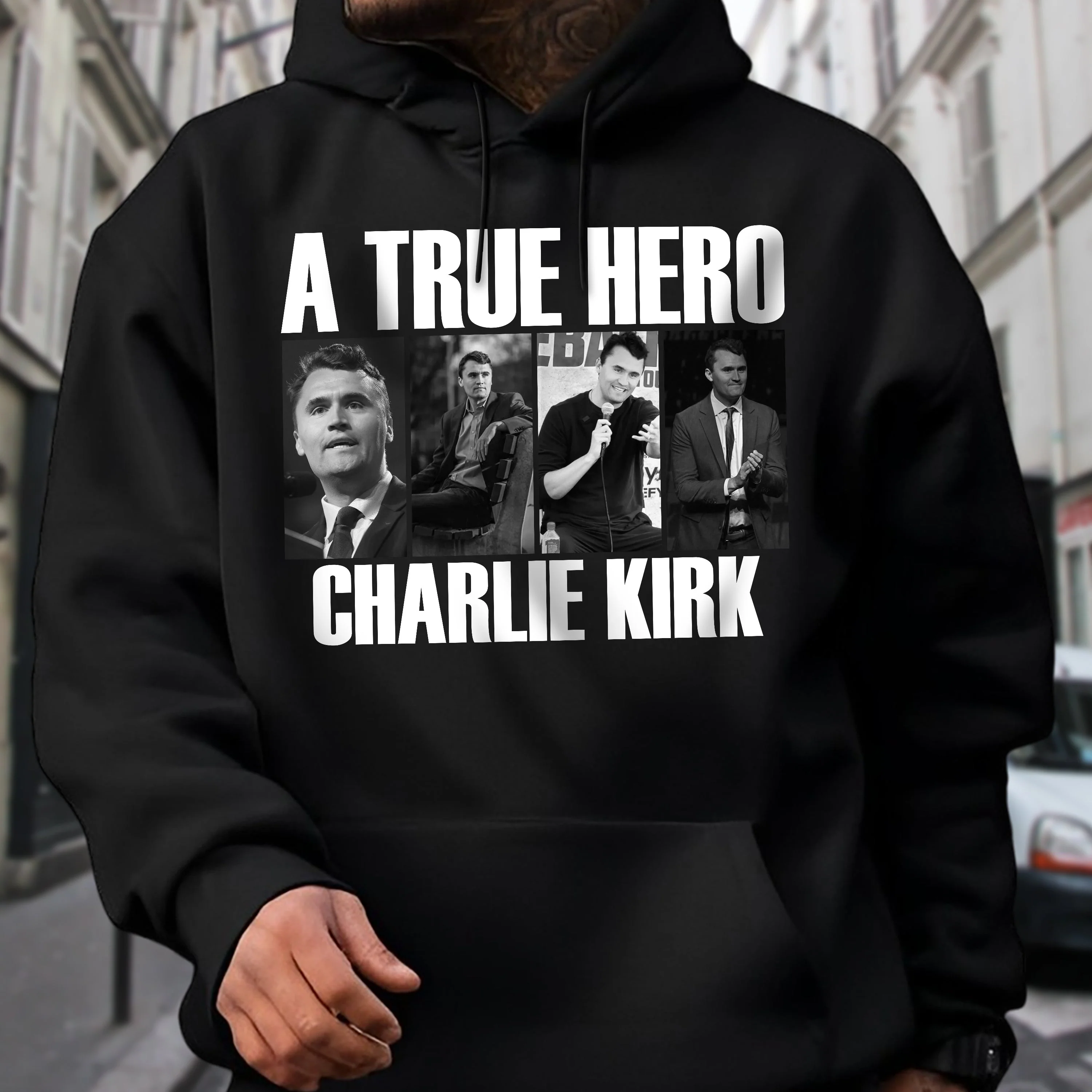 A True Hero Charlie Kirk Rest In Peace Dark Shirt HO82 65768 - Image 4