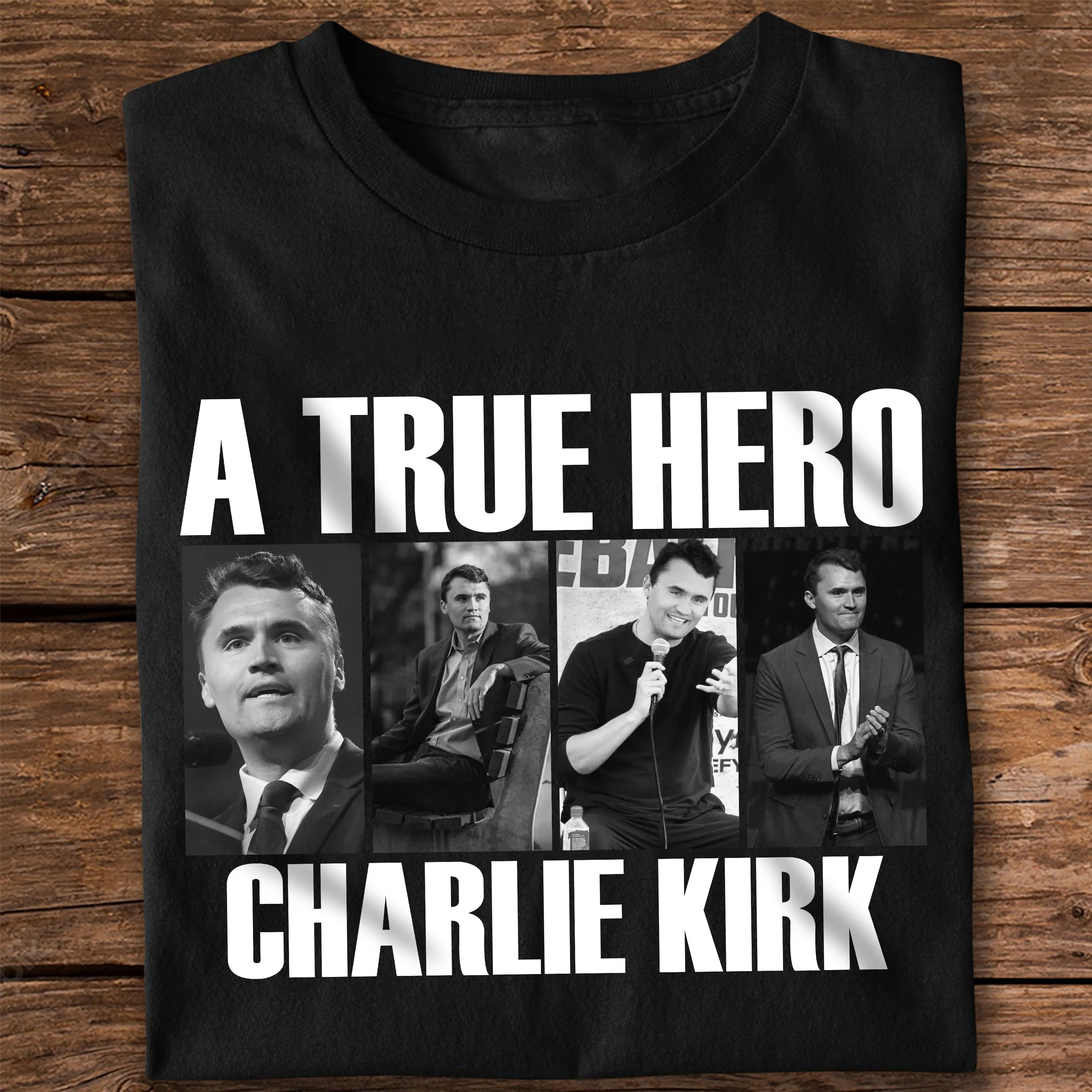 A True Hero Charlie Kirk Rest In Peace Dark Shirt HO82 65768 - Image 5