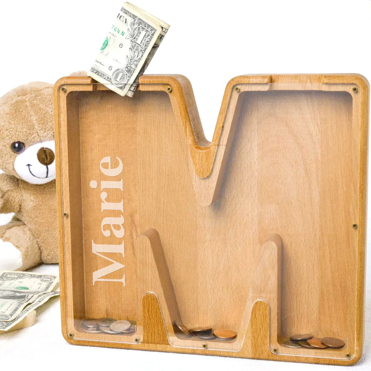 Alphabet Initial Letter Piggy Bank Personalized Gift T368 890480 - Image 4