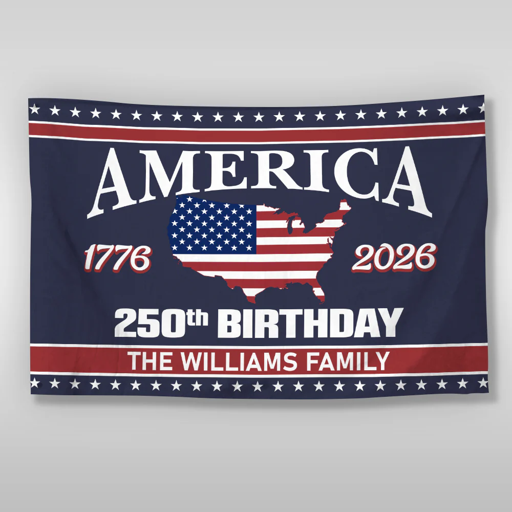 250 Years Of America Birthday 1776-2026 Double-Sided Flag HO82 894600 - Image 8