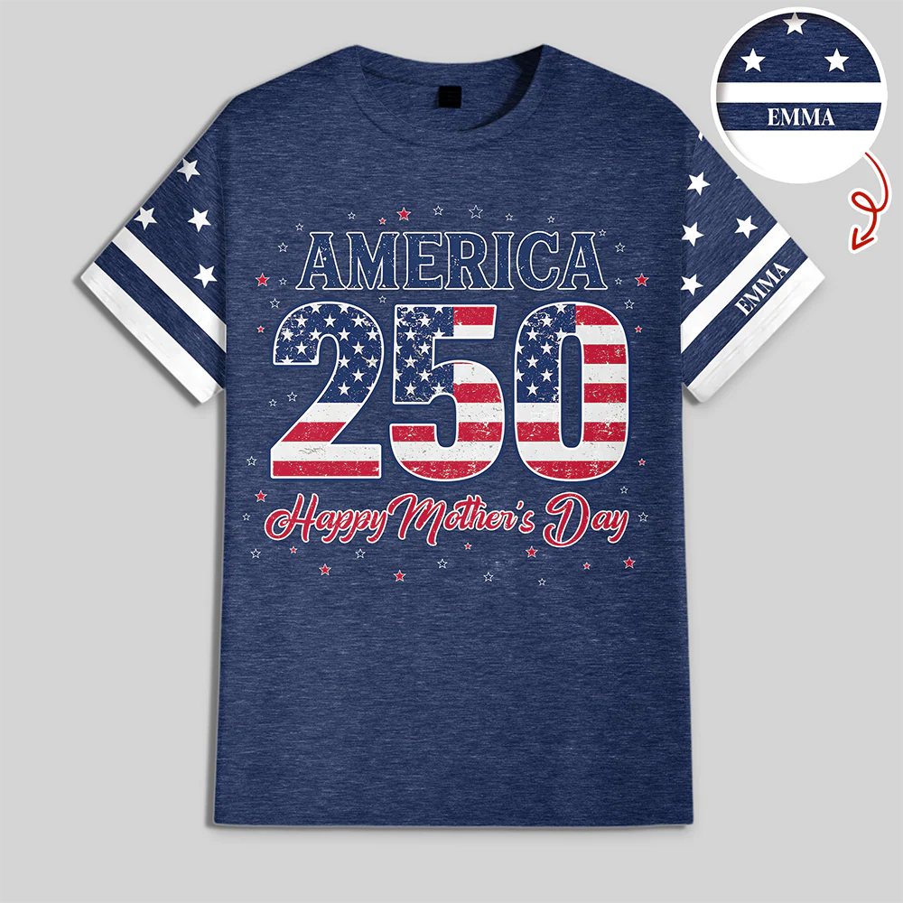Personalized USA 250 & Happy Mother's Day 3D Shirt, Gift For Mom, Mother's Day HO82 901354 - Image 3