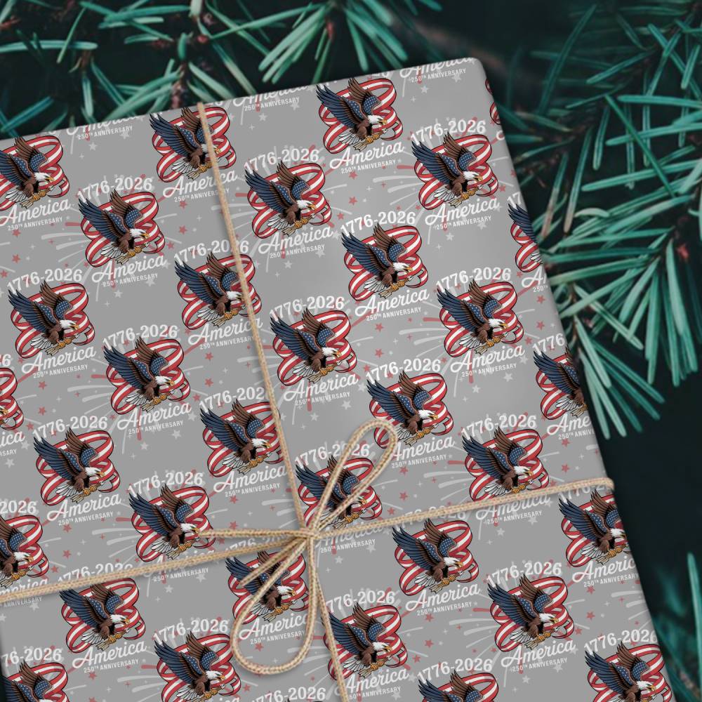 America 250Th Anniversary 1776-2026 Eagle Us Flag Wrapping Paper HO82 900612 - Image 7
