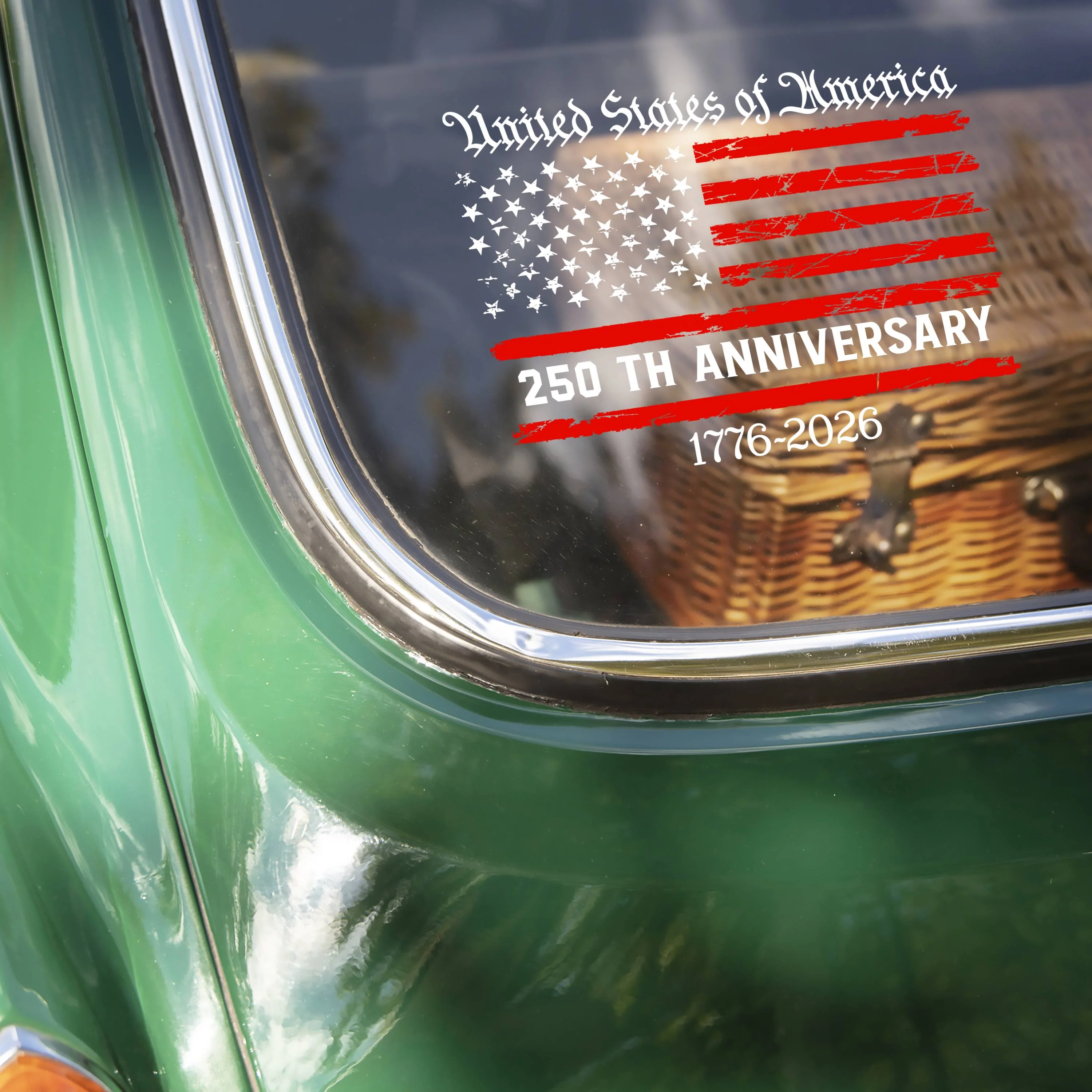 America 250th Anniversary Semiquincentennial Car Window Decal Sticker HO82 900864 - Image 2