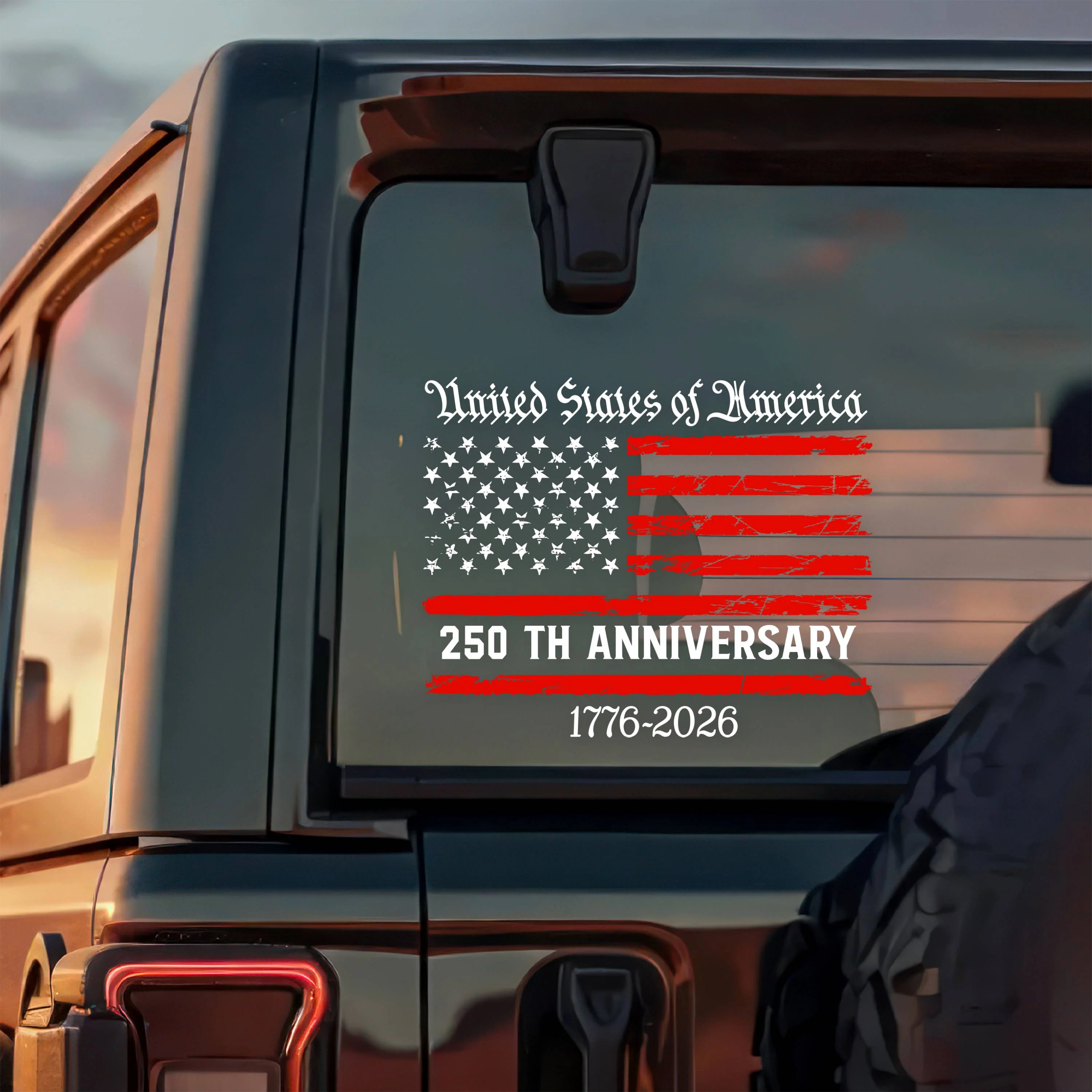 America 250th Anniversary Semiquincentennial Car Window Decal Sticker HO82 900864 - Image 5