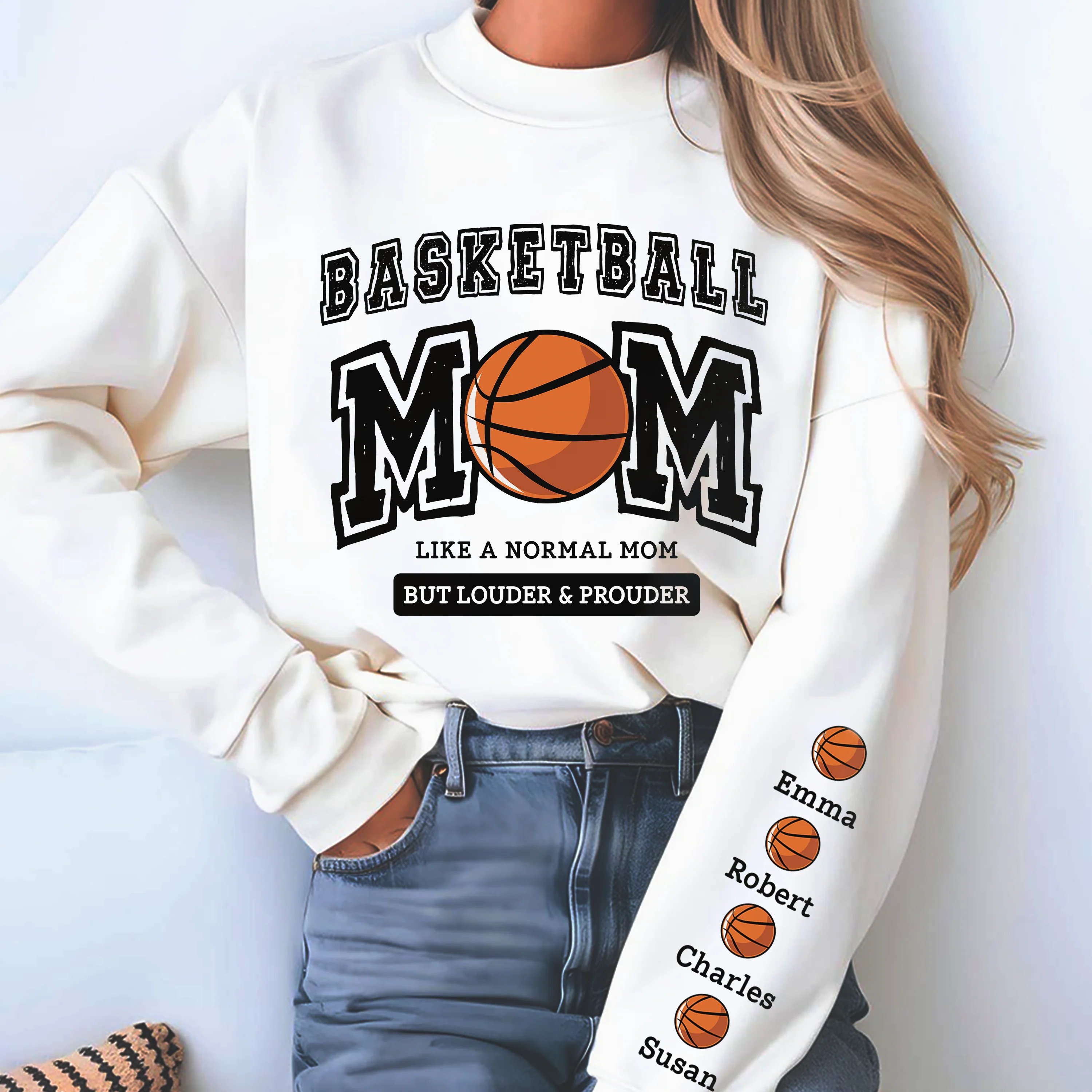 Baseball mama, Loud and Proud Baseball Sweatshirt Personalized Gift For Mother's Day HO82 893644 - Image 2