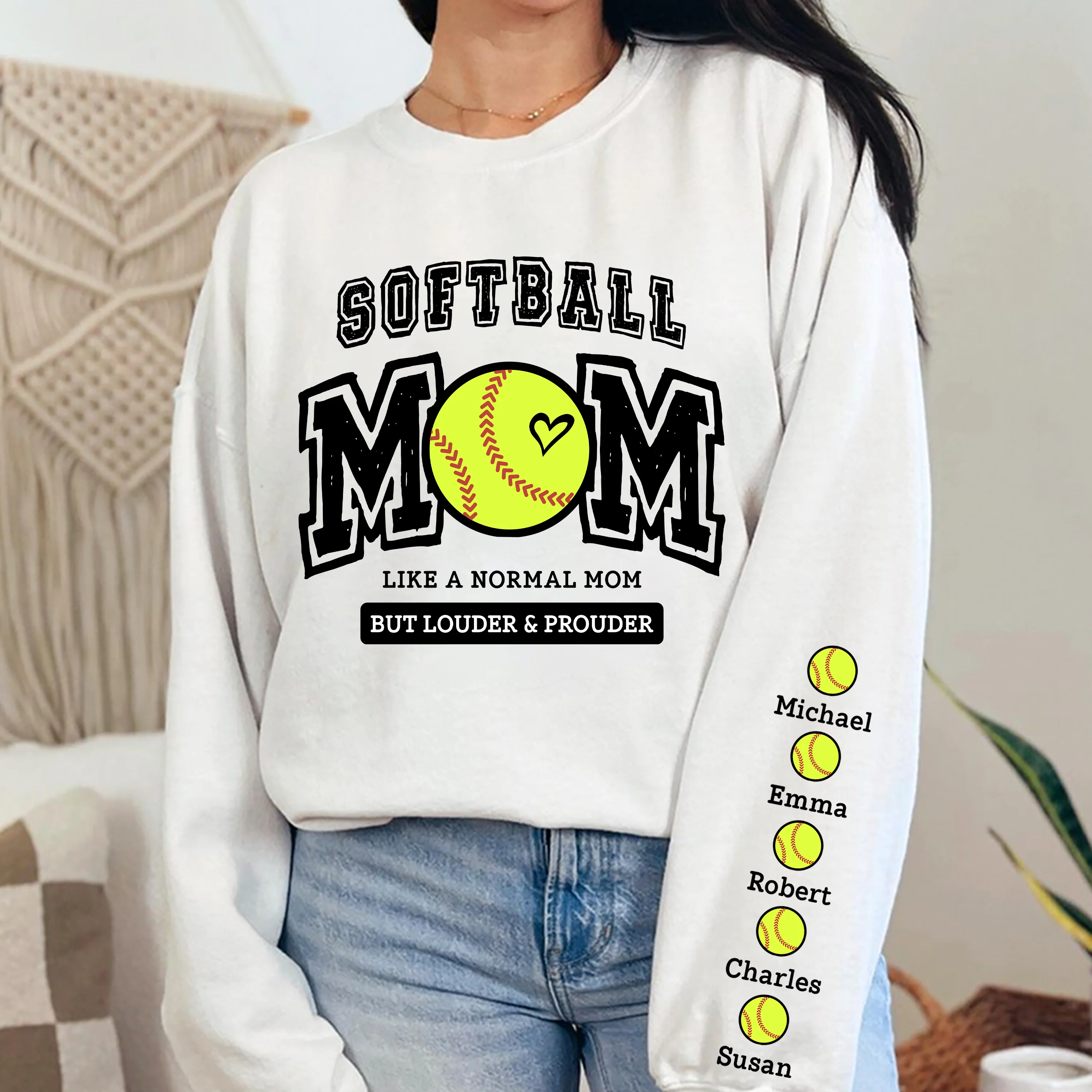 Baseball mama, Loud and Proud Baseball Sweatshirt Personalized Gift For Mother's Day HO82 893644 - Image 3