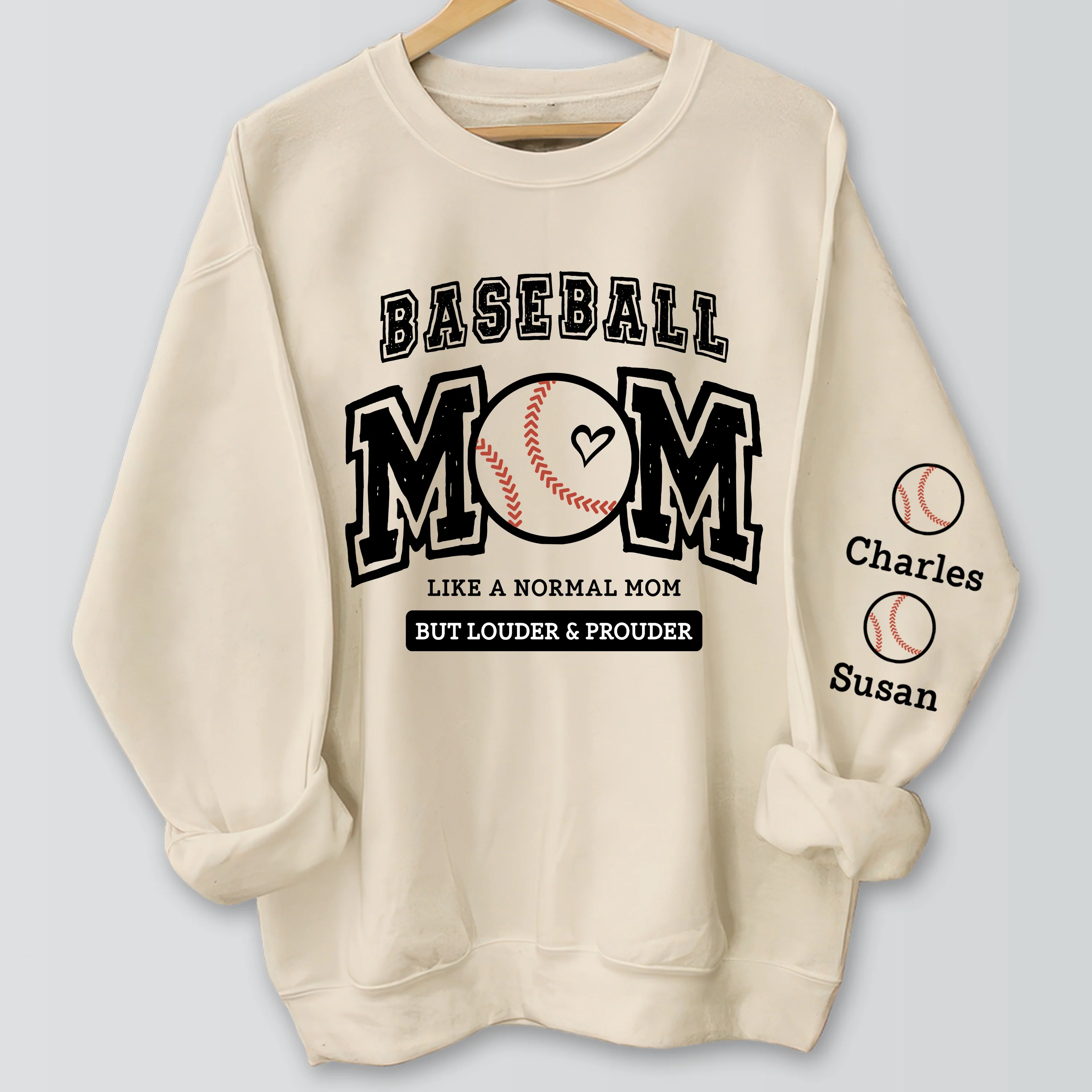 Baseball mama, Loud and Proud Baseball Sweatshirt Personalized Gift For Mother's Day HO82 893644 - Image 7